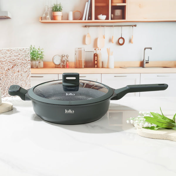 ELITE-PRO DEEP FRYPAN WITH LID 28CM-GREEN