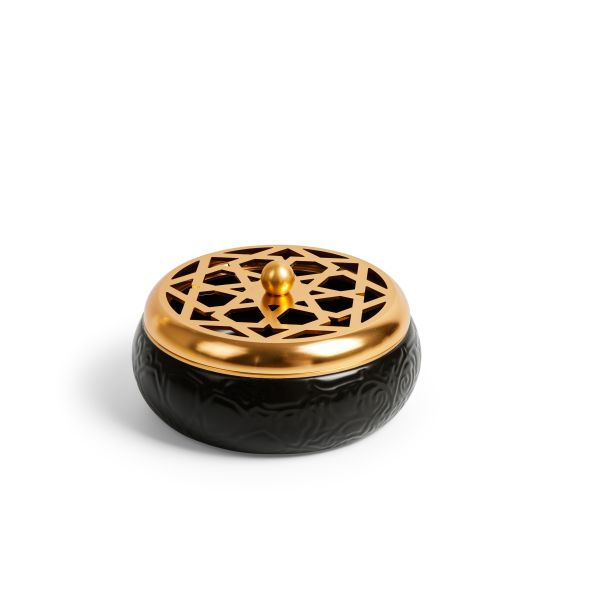 Luxury Porcelain Ashtray From Majlis - Black