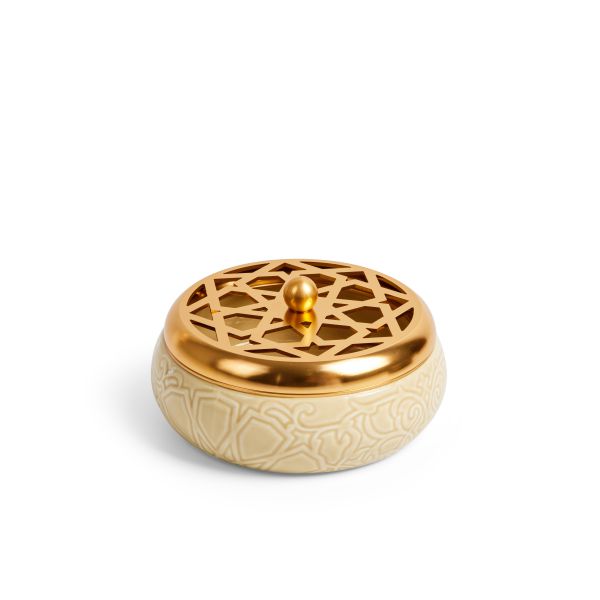 Luxury Porcelain Ashtray From Majlis - Beige
