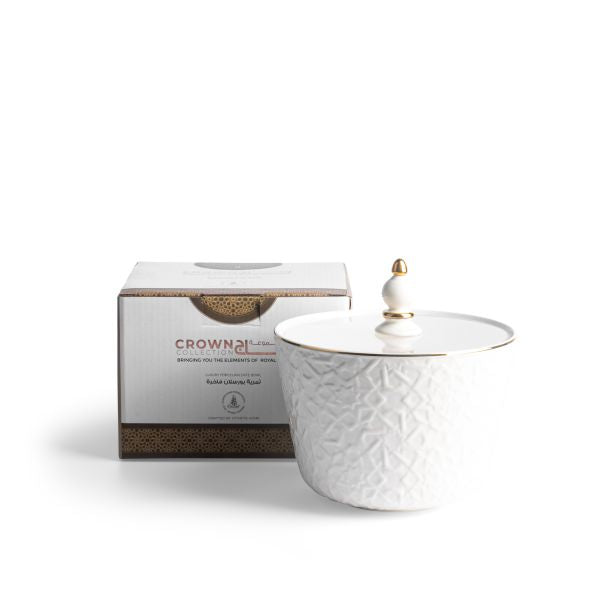 Medium Porcelain Vase From Crown - Gold