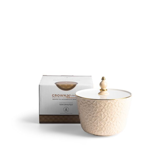Small Porcelain Vase From Crown - Beige