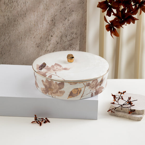 Large Date Bowl Form Marisella - Red + Gold