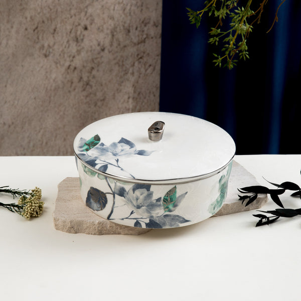 Medium Date Bowl Form Marisella - Blue + Silver