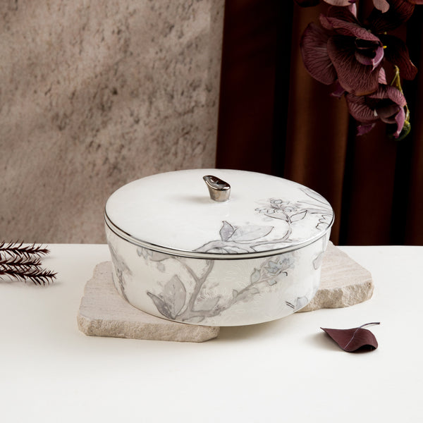 Medium Date Bowl Form Khuzama - Grey + Silver