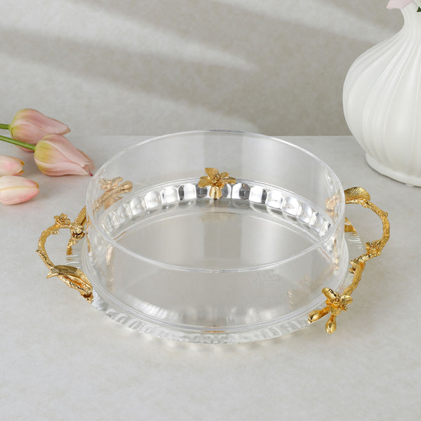 Luxury tray with cover _Silver