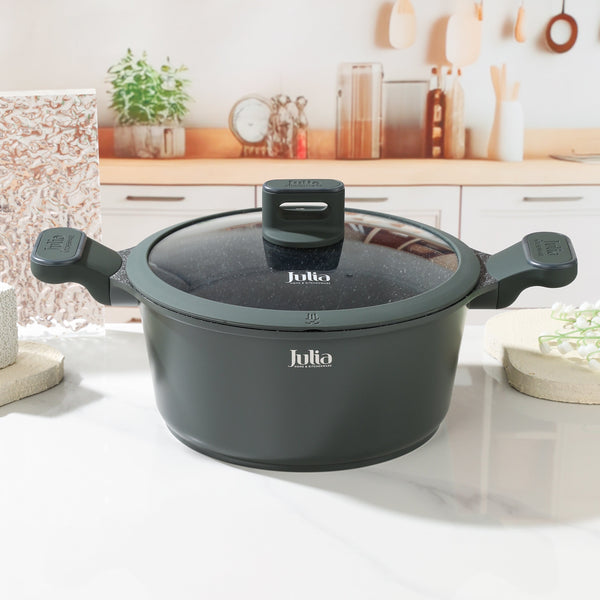 ELITE-PRO CASSEROLE WITH LID 28CM-GREEN