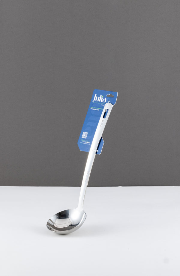 STAINLESS STEEL SOUP LADLE LONG HANDLE-SILVER
