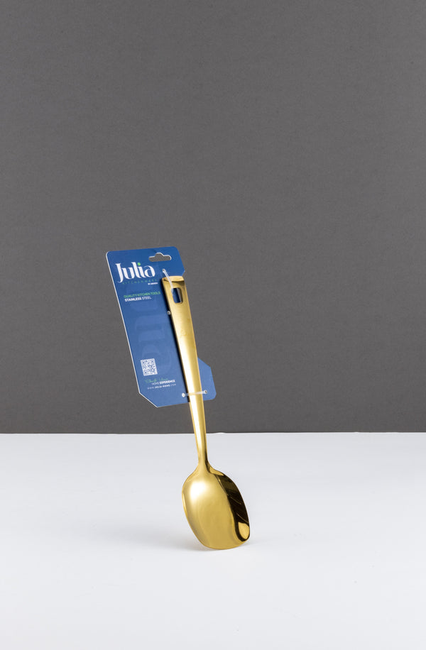 STAINLESS STEEL WIDE TURNER SHORT HANDLE-GOLD