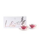 Turkish  Coffee Set 12Pcs From Lilac - Pink